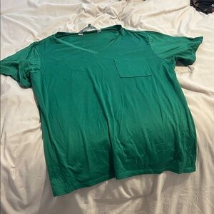 Green V-Neck Women’s Shirt